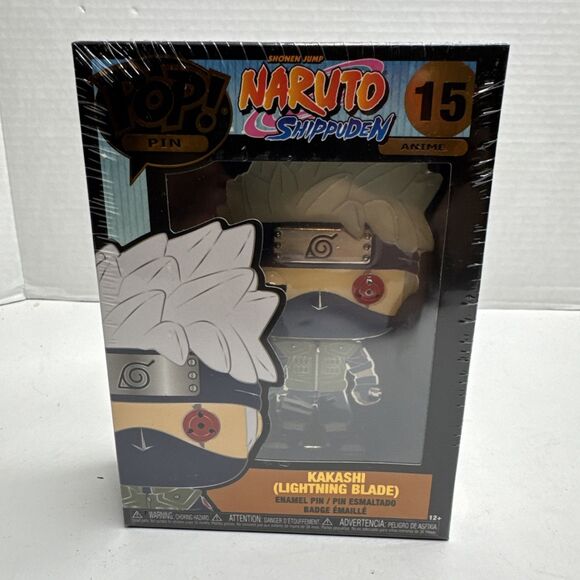 Funko Pop! Pin Kakashi Hatake Lightning Blade 15 Large Enamel Pin - Picture 1 of 8